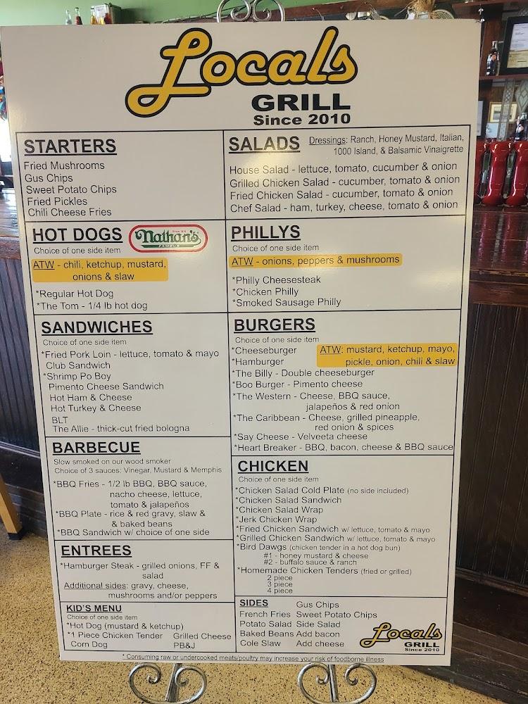 Locals Grill Menu image 1